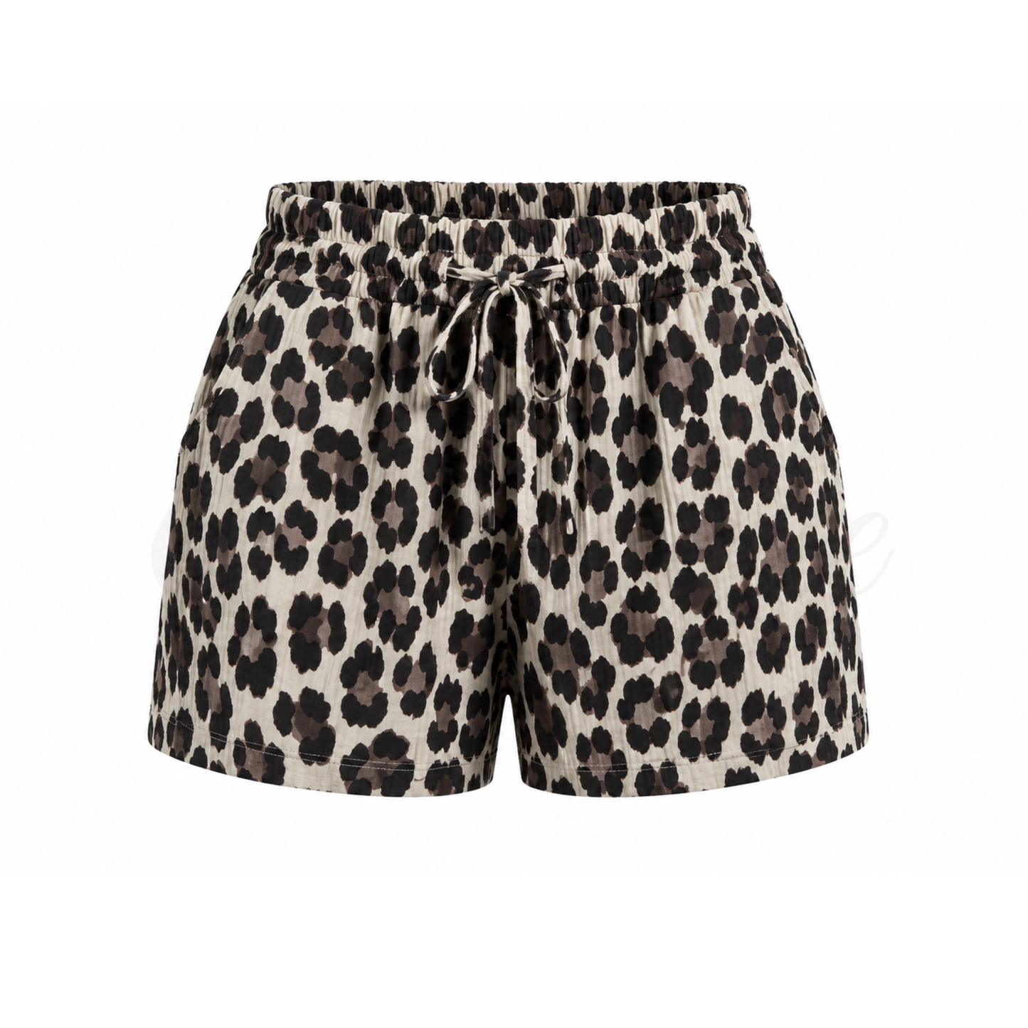 Leopard Vibe Short – Beige