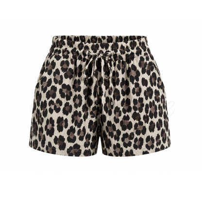 Leopard Vibe Short – Beige