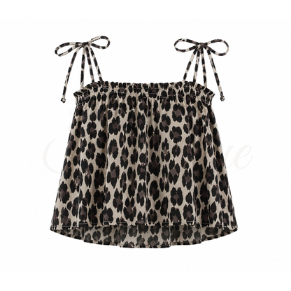 Leopard Vibe Top - Beige