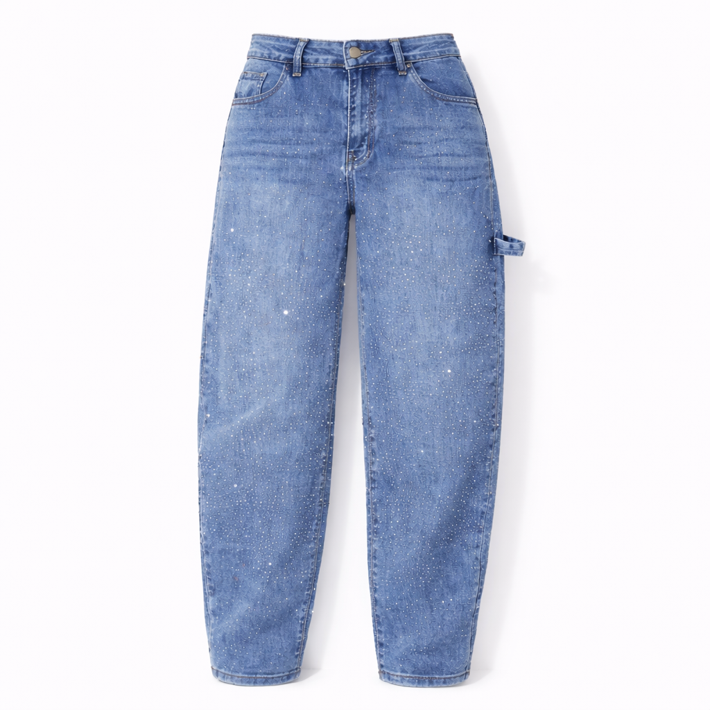 Glitter Nova Balloon Jeans - Blue