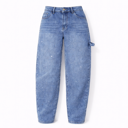 Glitter Nova Balloon Jeans - Blue