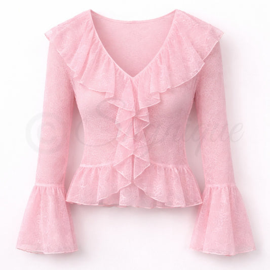 L'Amour Lace Top - Pink