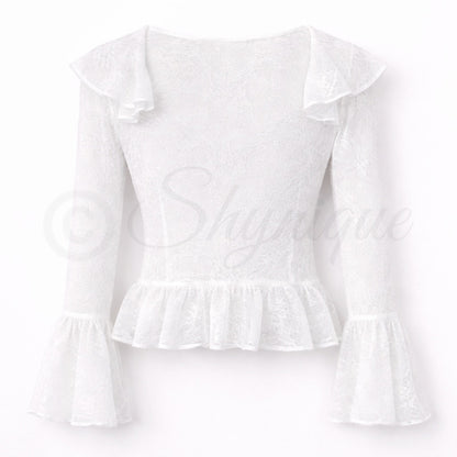 L'Amour Lace Top - White