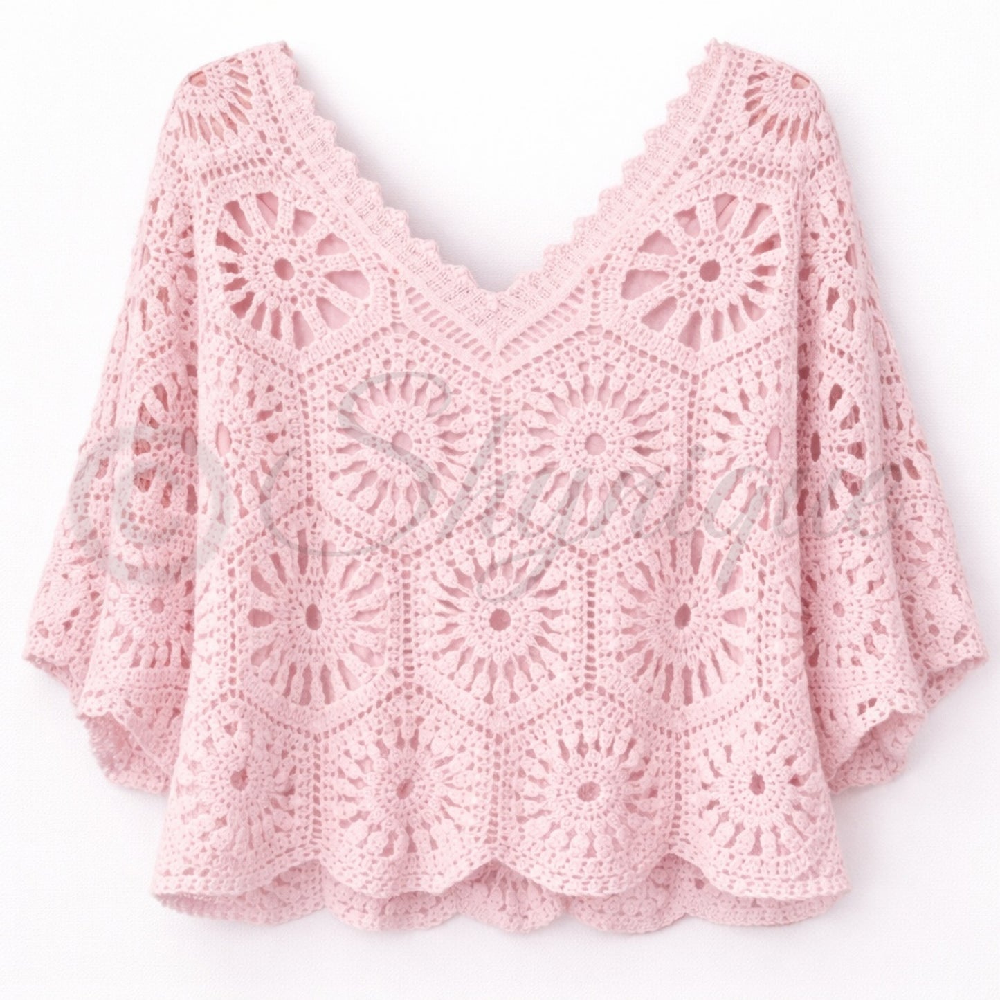 Isla Crochet 2-Piece Top - Pink