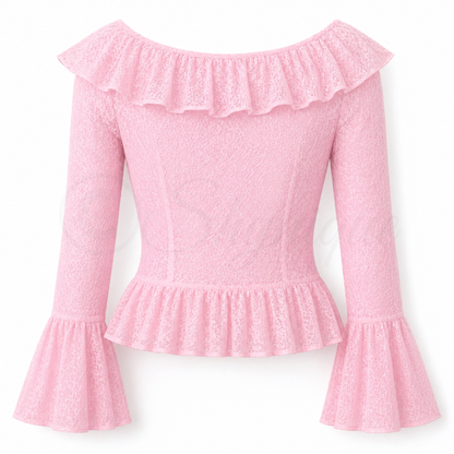 L'Amour Lace Top - Pink