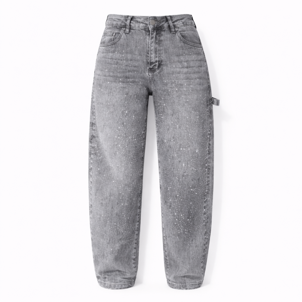 Glitter Nova Balloon Jeans – Grey