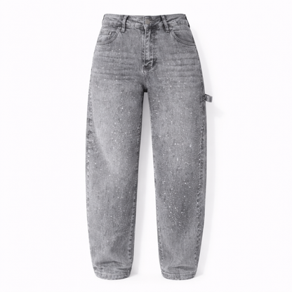 Glitter Nova Balloon Jeans – Grey
