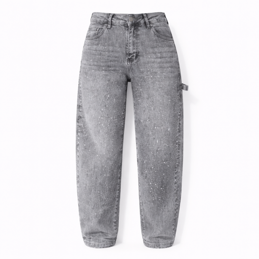 Glitter Nova Balloon Jeans - Grey